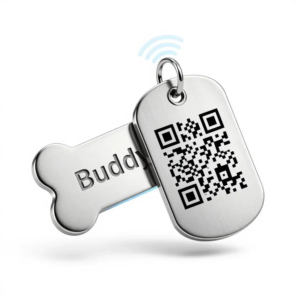 PawMarked™ Smart NFC Dog Tag | Custom QR Code & Laser Engraved ID (No App Required) - PawMarked
