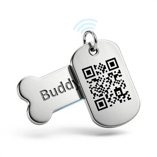 PawMarked™ Smart NFC Dog Tag | Custom QR Code & Laser Engraved ID (No App Required) - PawMarked