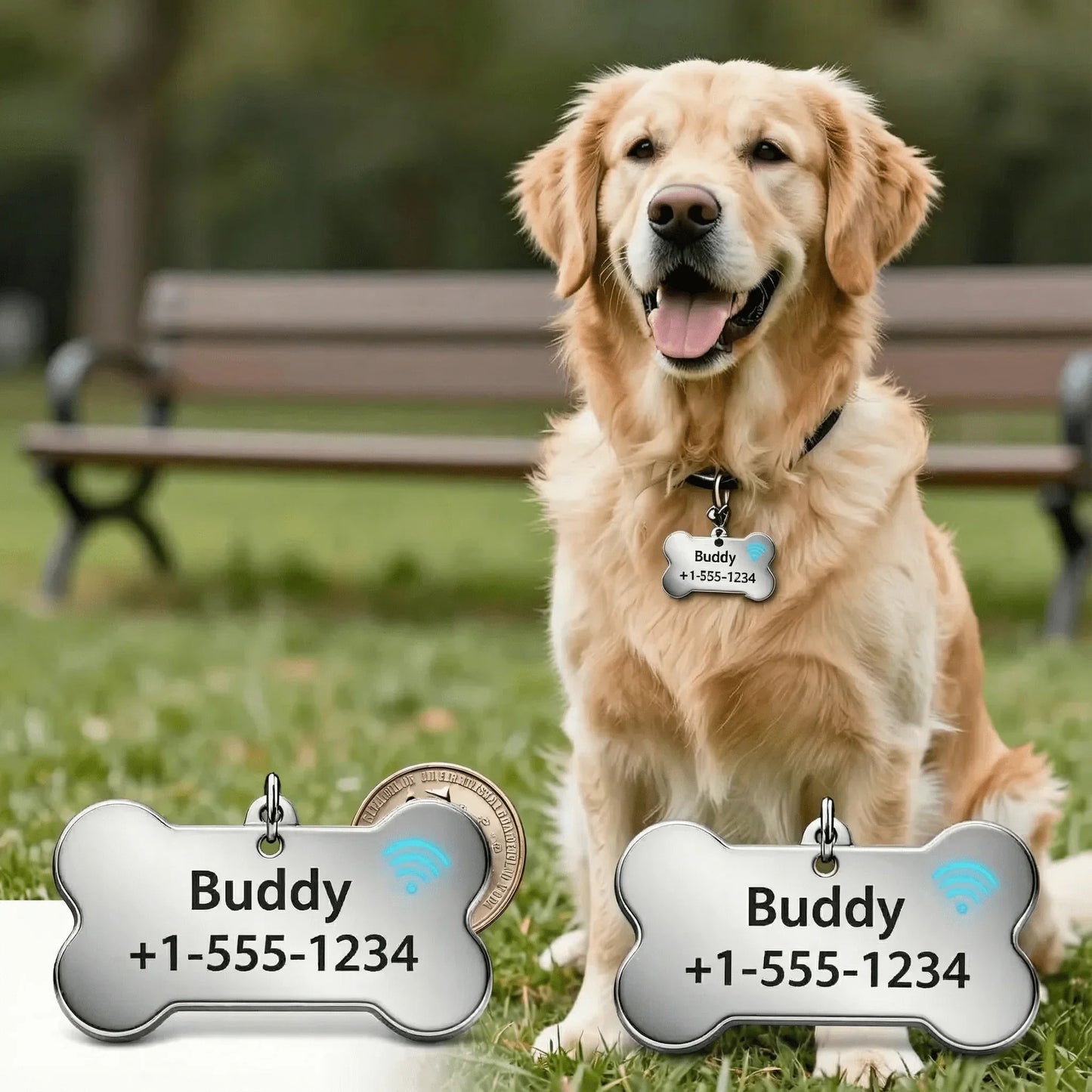 PawMarked™ Smart NFC Dog Tag | Custom QR Code & Laser Engraved ID (No App Required) - PawMarked