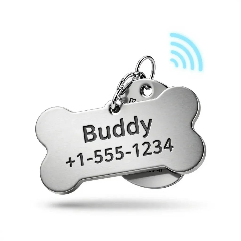 PawMarked™ Smart NFC Dog Tag | Custom QR Code & Laser Engraved ID (No App Required) - PawMarked