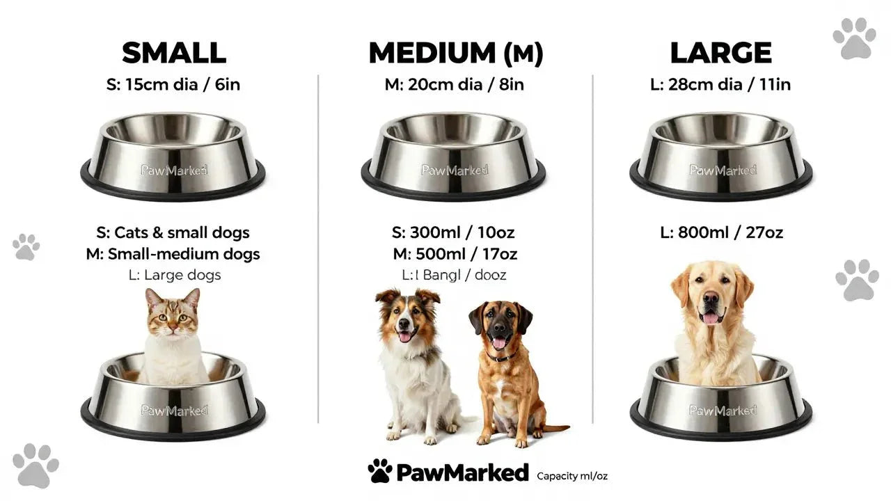 Personalized Stainless Steel Feeder Small - PawMarked - PawMarked